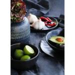 Assiettes plates Organic (lot de 4) Noir - 26 x 2 x 26 cm