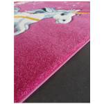 Tapis enfant CHATOLI 140x140 rose 140 x 140 cm