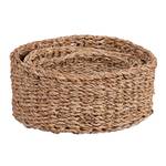 Lot de 3 paniers de rangement Marron - Rotin - 30 x 12 x 25 cm