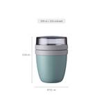 Lunchpot Mini Ellipse Blau