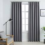 Rideau(lot de 2) 299467 Gris - Hauteur : 175 cm