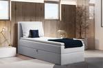 Boxspringbett Egro Mini Silber - Breite: 103 cm