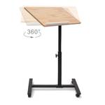 Table ordinateur portable en bois Noir - Marron clair