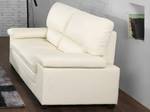 Ensemble canapé fauteuil  MIMAS Blanc - Cuir véritable - 89 x 97 x 210 cm