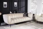 Sofa NOBLESSE Beige - Schwarz - Cremeweiß