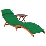 Chaise longue avec table 3012867-2 Vert