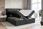 Boxspringbett CELESTIA Schwarz - Breite: 200 cm - H3