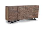 Anrichte 1096 Braun - Massivholz - 40 x 90 x 200 cm