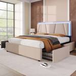 Bett M099-01 Beige