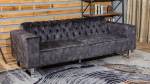 KAWOLA Sofa NILO 3-Sitzer Velvet Vintage