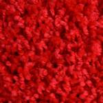 Shaggy-Teppich Barcelona Rot - Kunststoff - 66 x 3 x 50 cm