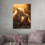 Leinwandbild Fox-Love 80 x 120 cm