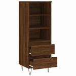 Highboard DE5971 Eiche Schwarzbraun Dekor