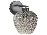 Lampe murale SHERRY Noir - Gris - Verre - 18 x 26 x 18 cm