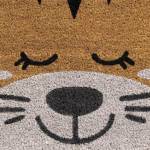 Paillasson CHAT A 45x75 en coco marron Marron - Fibres naturelles - 45 x 15 x 75 cm