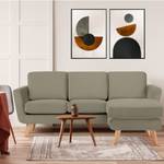 TAGIO Ecksofa rechts mit Ottomane Beige