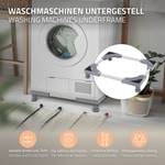 Waschmaschinen Untergestell aus Metall Grau - Metall - 78 x 13 x 78 cm