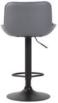 Tabouret de bar Lentini Gris - Noir