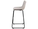 Tabouret de bar FRANKS Beige - Noir