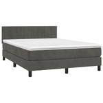 Boxspringbett 3017268-8 Dunkelgrau - 144 x 193 cm