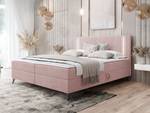 Boxspringbett Ono 2 Hellrosa - Breite: 145 cm