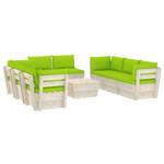 Mobilier de jardin (lot de 9) 3016490-22 Vert - Vert clair