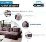 Ecksofa Calvani U Monolith 62 Altrosa