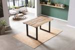 Esstisch NOAR Beige - Massivholz - Holzart/Dekor - 140 x 77 x 90 cm