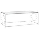 Couchtisch D500 Silber - Glas - 60 x 45 x 120 cm