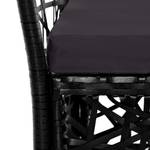 Ess-Set (5-teilig) 3001564-3 Schwarz - Kunststoff - Polyrattan - 90 x 75 x 90 cm