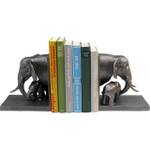 Serre-livres Elephant Family Gris - Métal - 21 x 19 x 33 cm