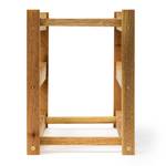 Weinregal klein Walnuss Braun - Holzwerkstoff - 21 x 28 x 42 cm