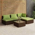 Salon de jardin (lot de 5) 3013632-1 Marron - Vert