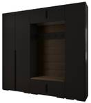 Garderobe Inova 1 Z8 Schwarz - Braun - Schwarz