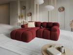 modulares Ecksofa BELLIS 3 Sitzplätze Rubinrot