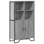 Highboard DE7434 Grau - Holzwerkstoff - 36 x 138 x 80 cm