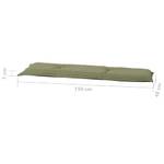 Coussin de banc 3014629 Vert foncé