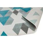 Tapis de salon WESSON PYRAMID Turquoise - 200 x 290 cm