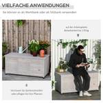 Gartenschrank 84B-458GY Hochglanz Hellgrau