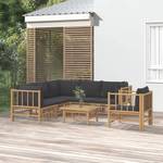 Garten-Lounge-Set 3028492-19 (7-teilig) Braun - Dunkelgrau - Grau