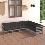 Garten-Lounge-Set (6-teilig) 3009819-2 Anthrazit - Grau