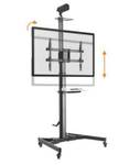 TV-Standfuß LUMTTV03H-46TW Schwarz - Metall - 91 x 215 x 68 cm