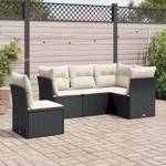 Gartensitzgruppe K319(5-tlg) Schwarz - Massivholz - 69 x 62 x 62 cm