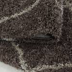 Tapis berbère style SHAGGY A Marron - 160 x 230 cm