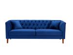 Sofa ARSENE Blau - Textil - 80 x 73 x 208 cm