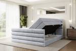 Boxspringbett CELESTIA-Z KING Grau - Breite: 120 cm