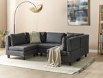 Modulsofa UNSTAD 5-tlg Schwarz - Dunkelgrau - Grau