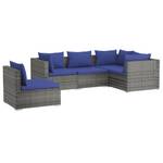 Salon de jardin (lot de 5) 3013636-1 Bleu - Bleu foncé - Gris