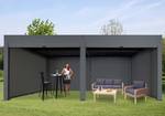 Pergola L46 mit Seitenwand Anthrazit