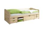 Sofabett Marlies Kiefer Natur Braun - Holz teilmassiv - 96 x 69 x 205 cm